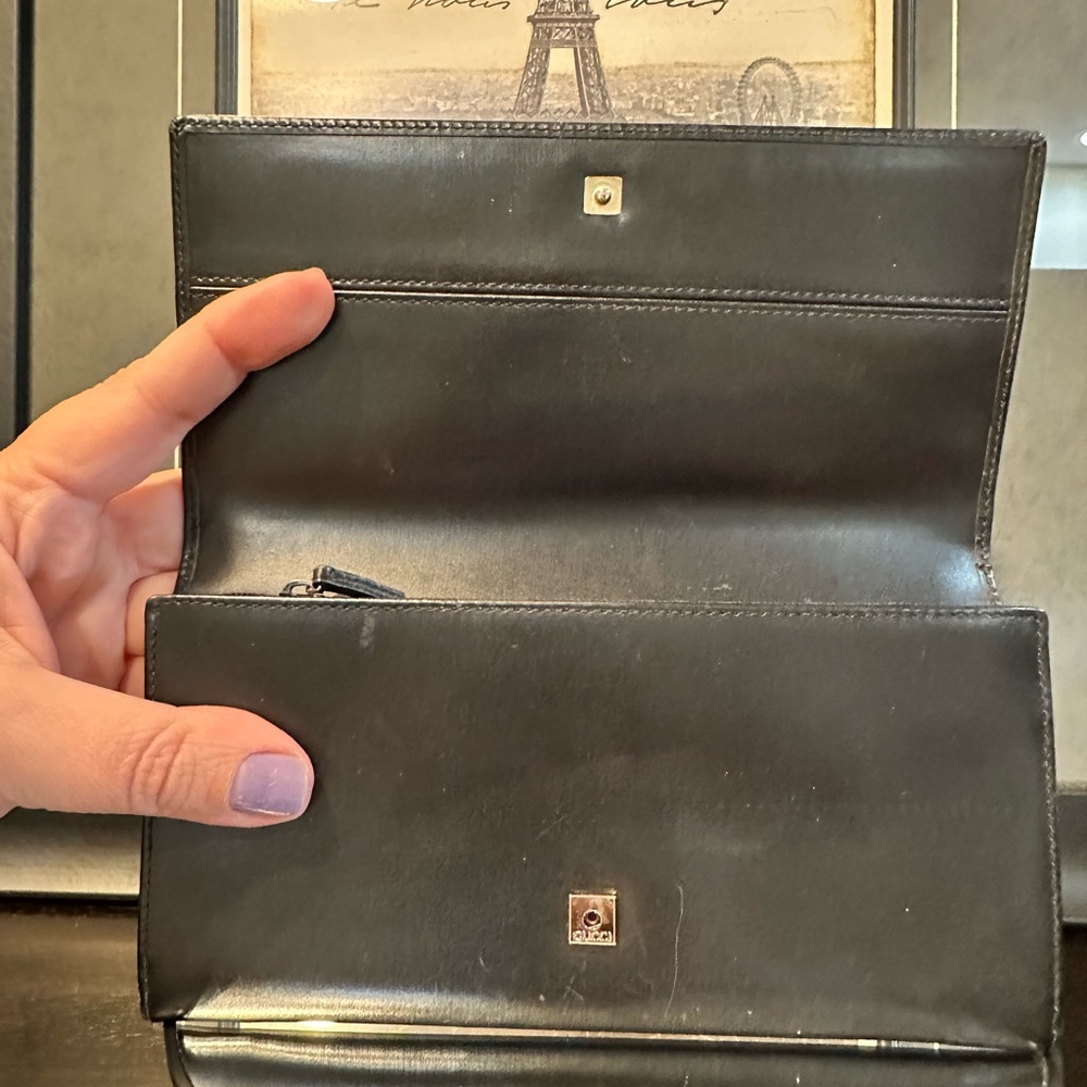 Gucci Black Leather GG Marmont Wallet FULL INCLUSION - Picture 9 of 16